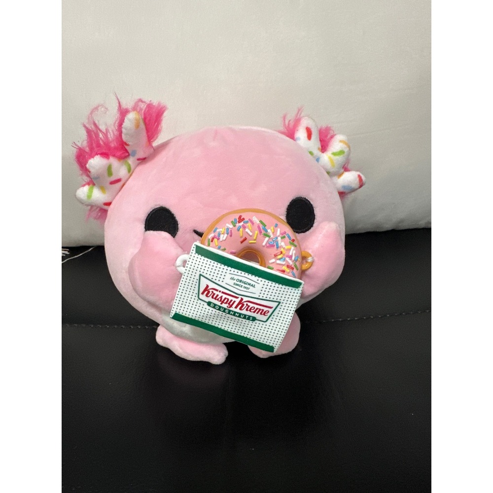 Zuru Snackles Abbie Axolotl 5 Inch Plush Krispy Kreme Doughnut Pink